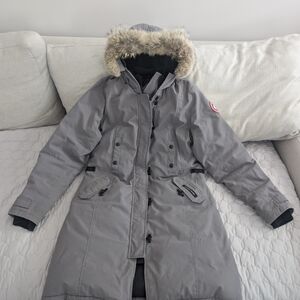 Women's Gray Parka Coat